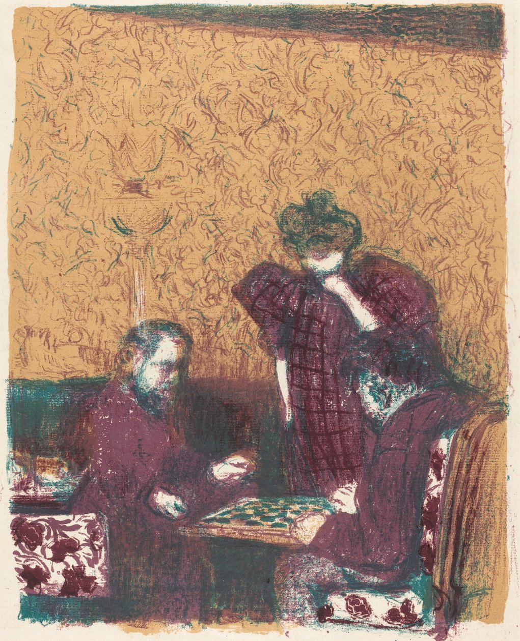 Game of Checkers La partie de dames, 18971898 publisert 1899. av Edouard Vuillard