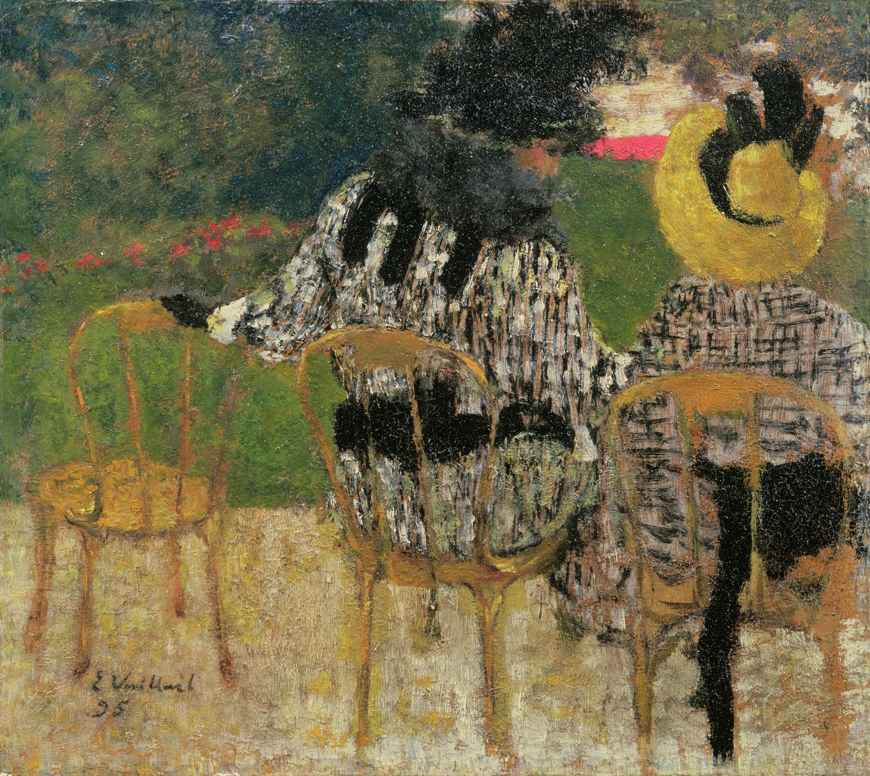 In the Tuileries Gardens, 1895 (olje på papp) av Edouard Vuillard