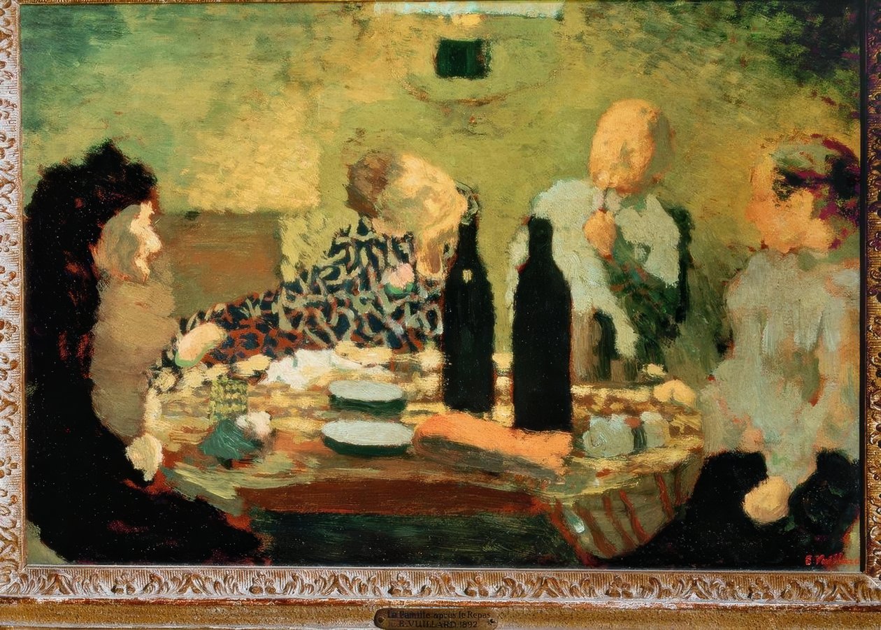 Familien etter maten av Edouard Vuillard