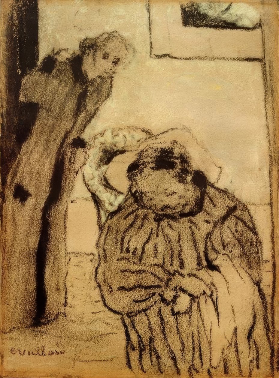 Blund eller rekonvalesens av Edouard Vuillard