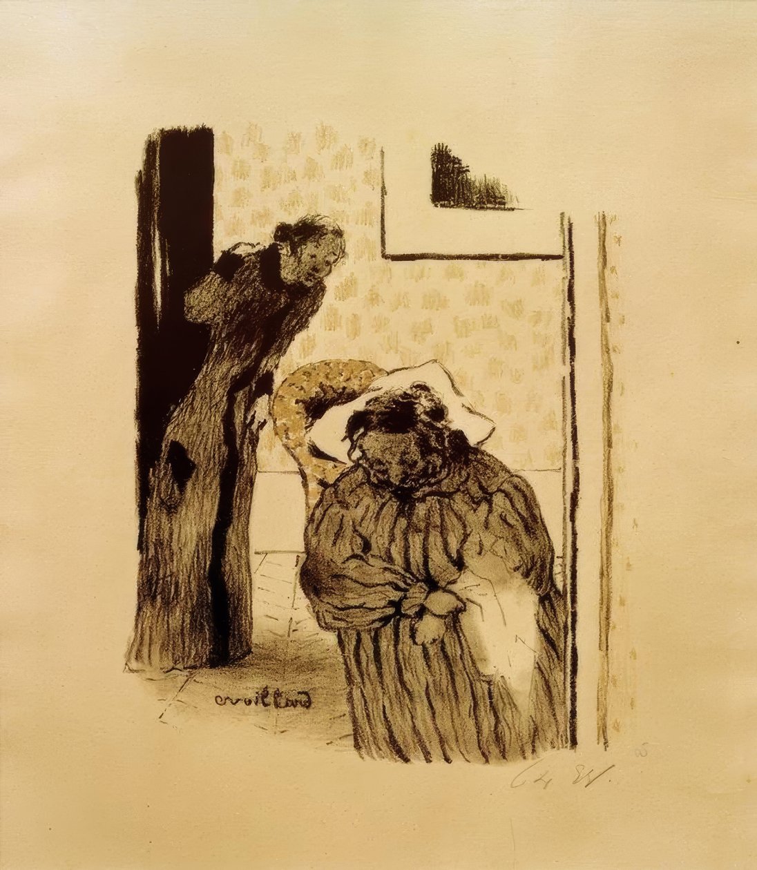 Blund eller rekonvalesens av Edouard Vuillard