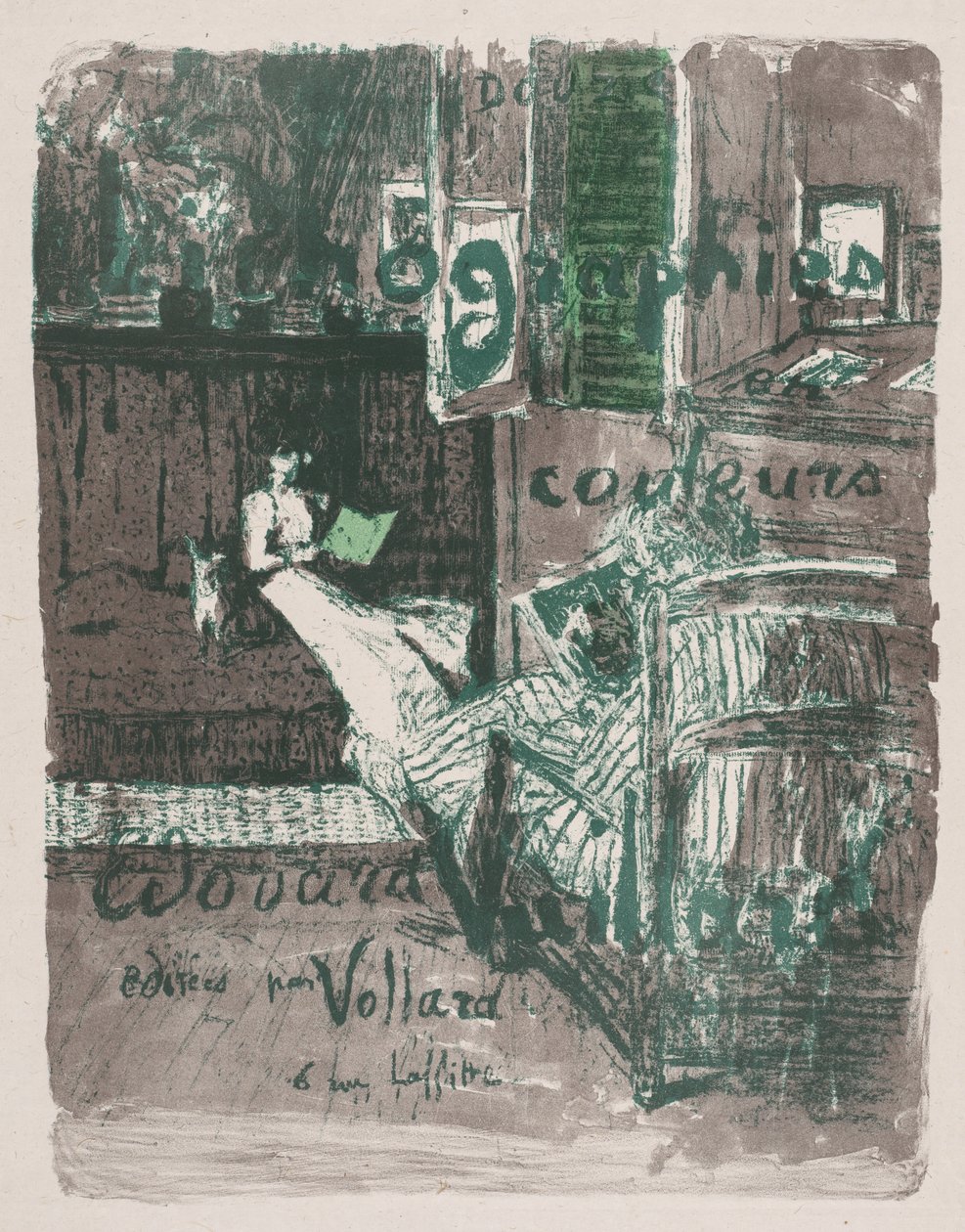 Landskap og interiør av Edouard Vuillard