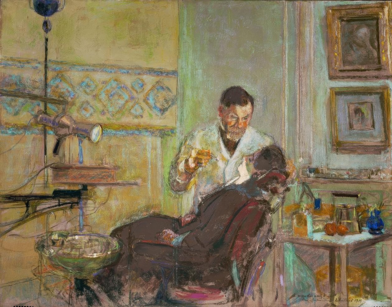 Doktor Georges Viau på tannlegekontoret hans av Edouard Vuillard
