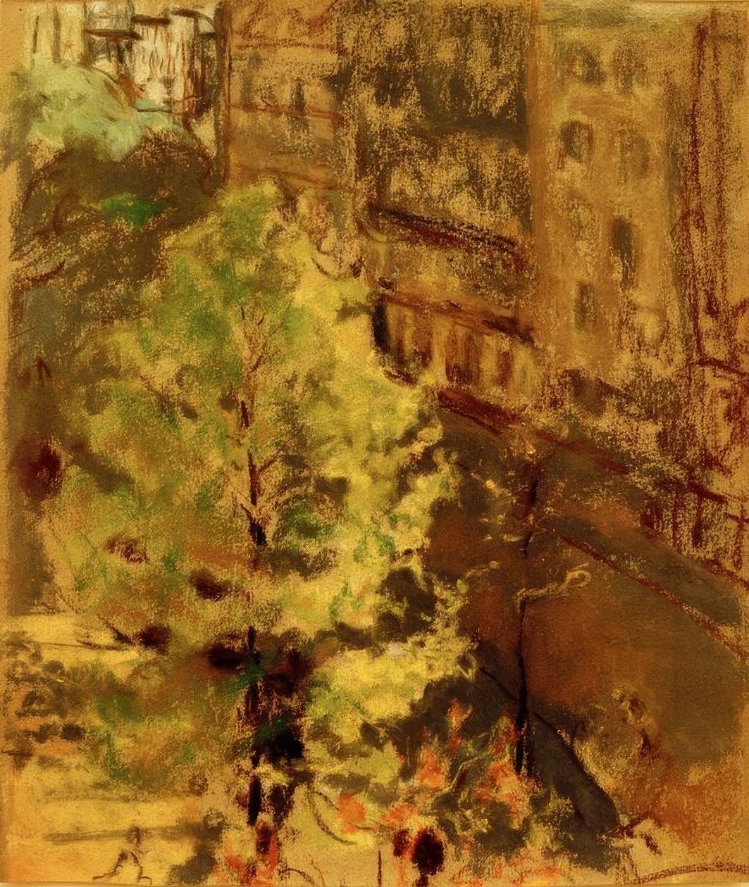 Berlioz-plassen, effekten av morgensolen av Edouard Vuillard