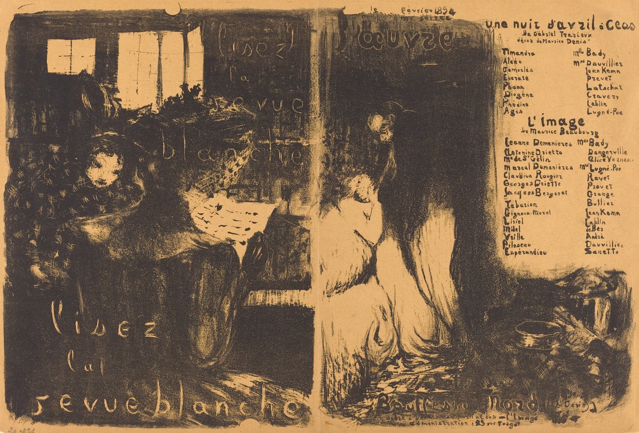 Les den hvite anmeldelsen; En aprilkveld Ceos, The image av Edouard Vuillard