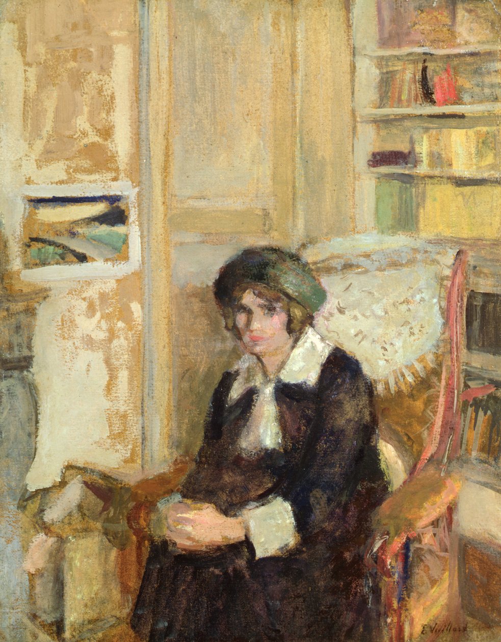 Lucie Belin på kunstnerhjemmet av Edouard Vuillard