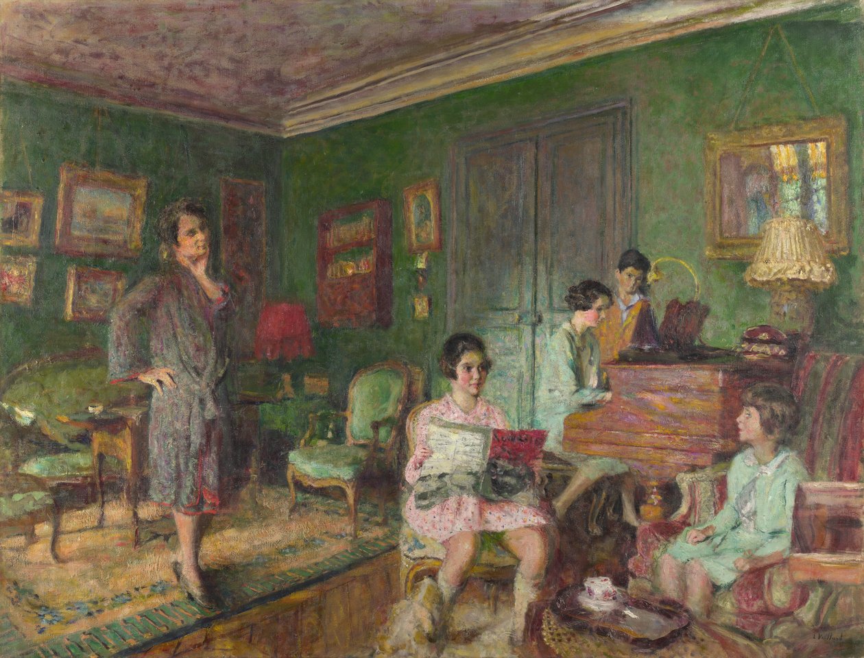 Madame André Wormser og hennes barn, 1927 av Edouard Vuillard