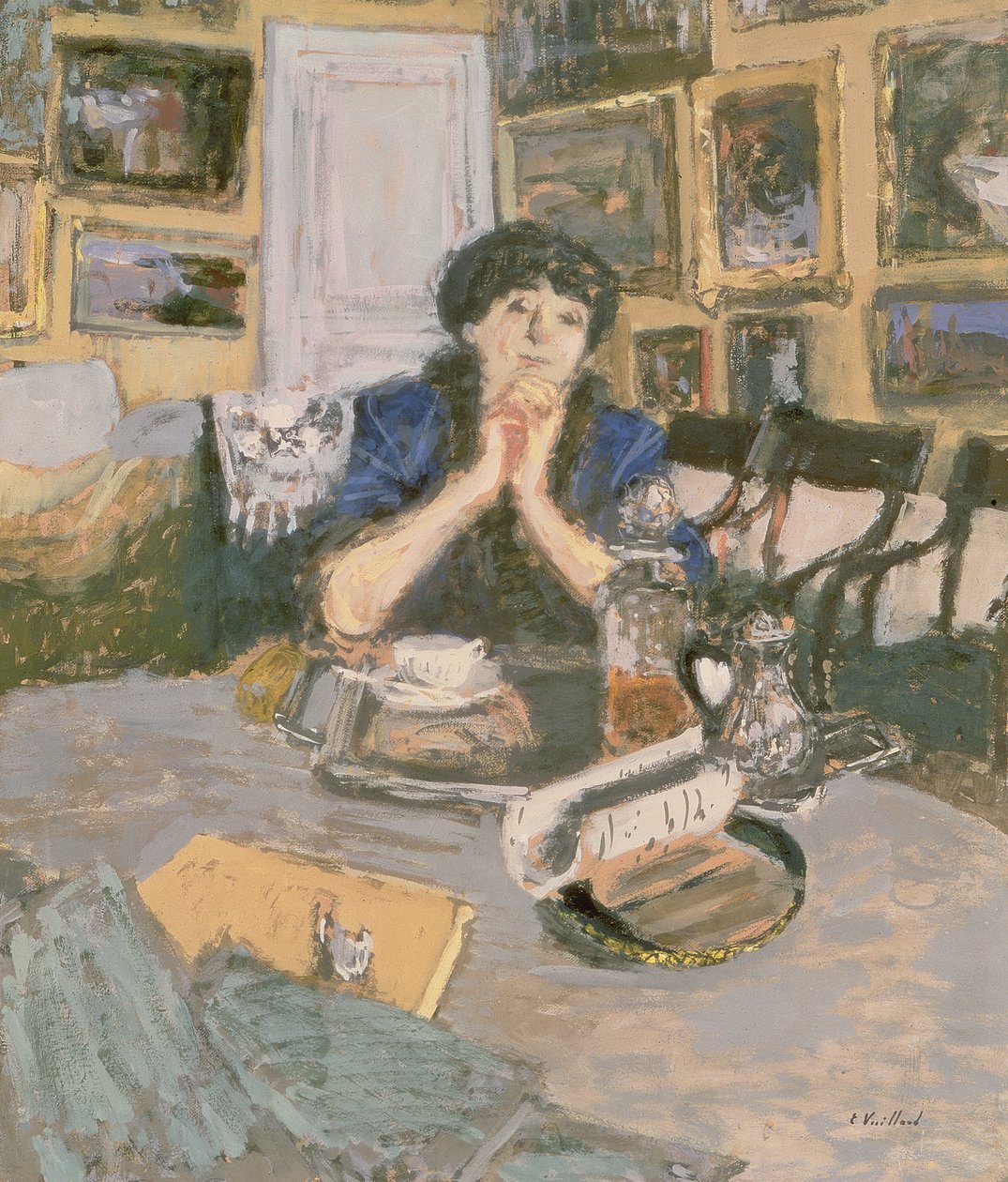 Madame Hessel med et sjal, 1911 av Edouard Vuillard