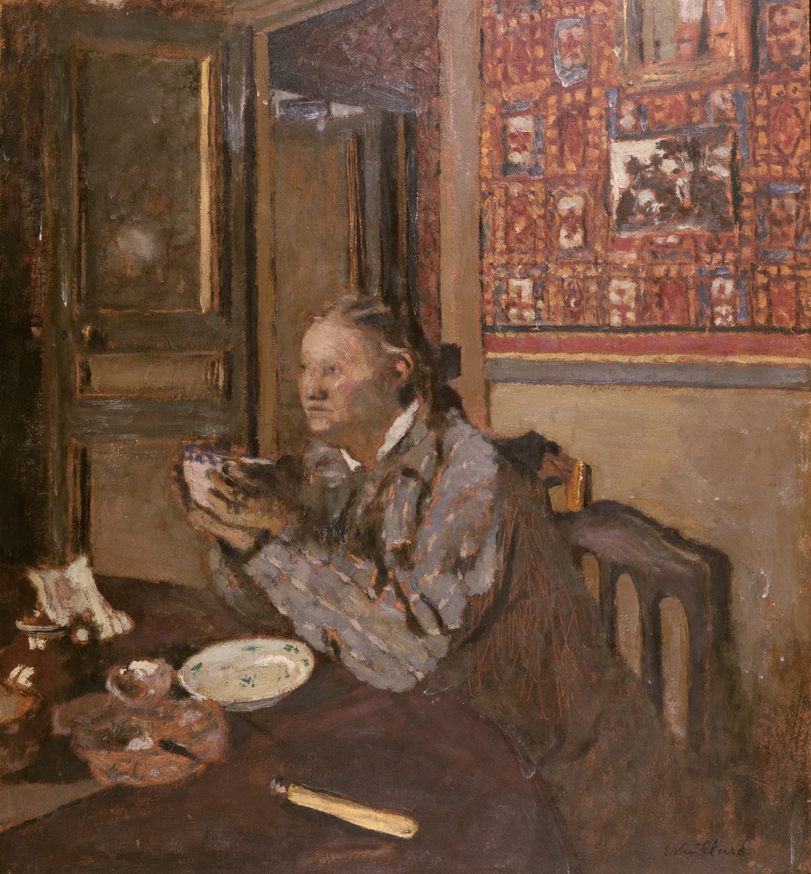 Madame Vuillard med en bolle, 1898 av Edouard Vuillard
