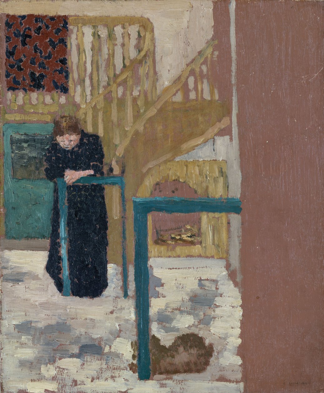 Mme Vuillard i et Scenografstudio, 1893-94 av Edouard Vuillard