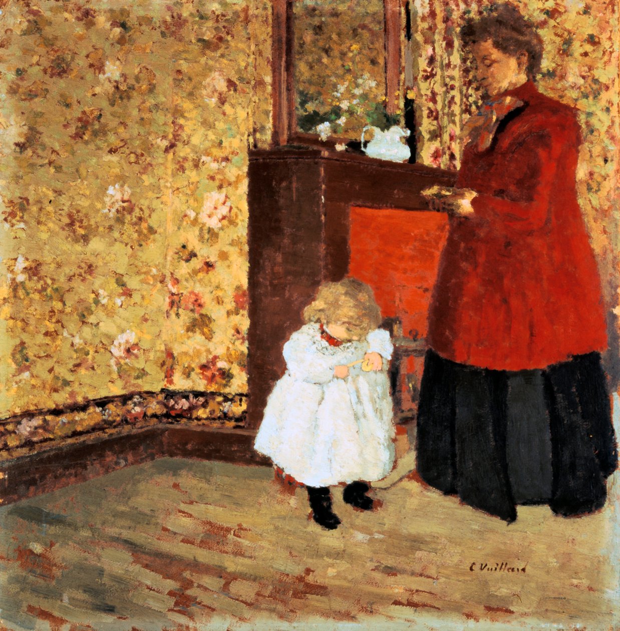 Mor og barn, 1900 av Edouard Vuillard