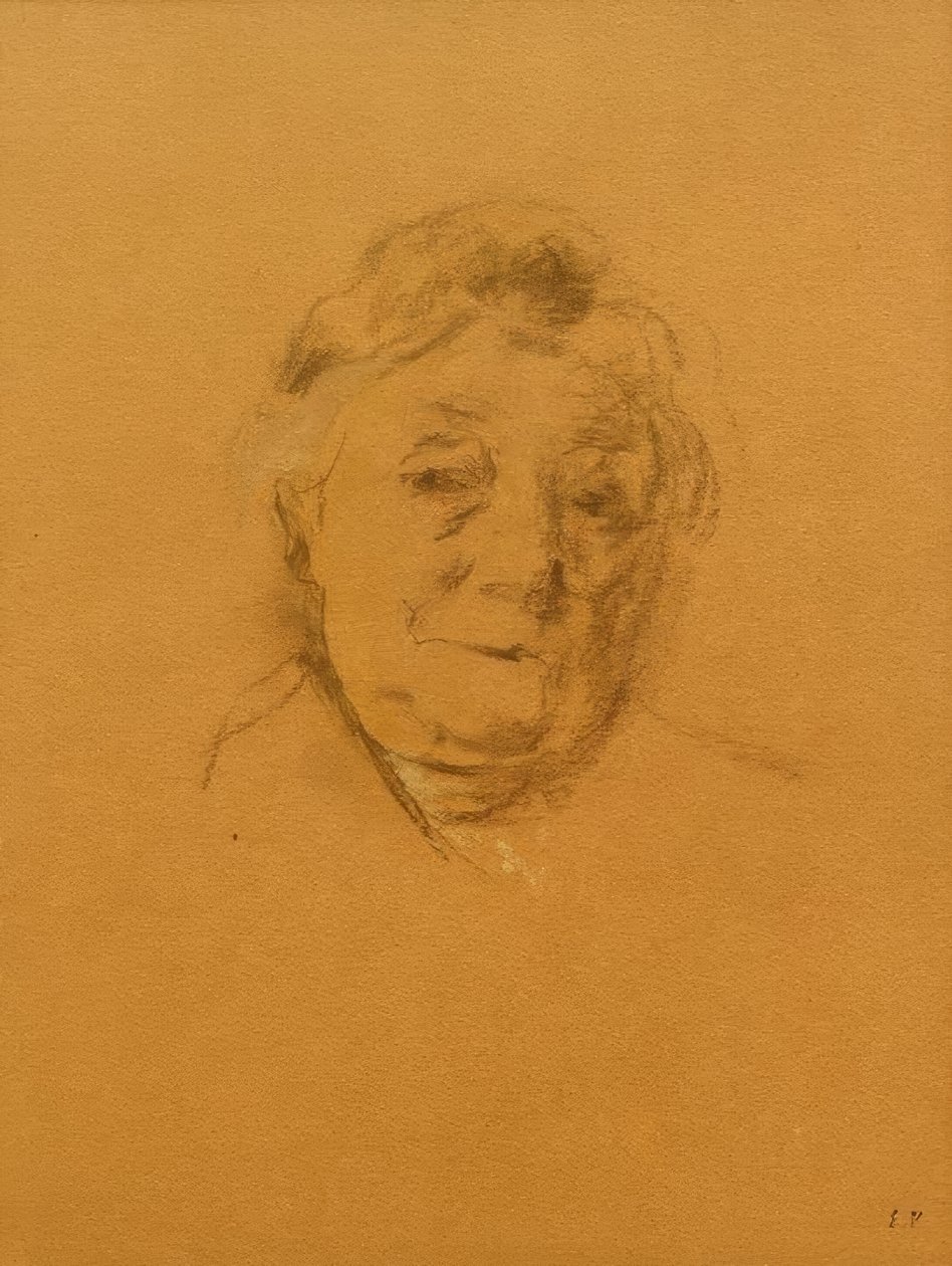 Portrett av Madame Bénard forfra av Edouard Vuillard