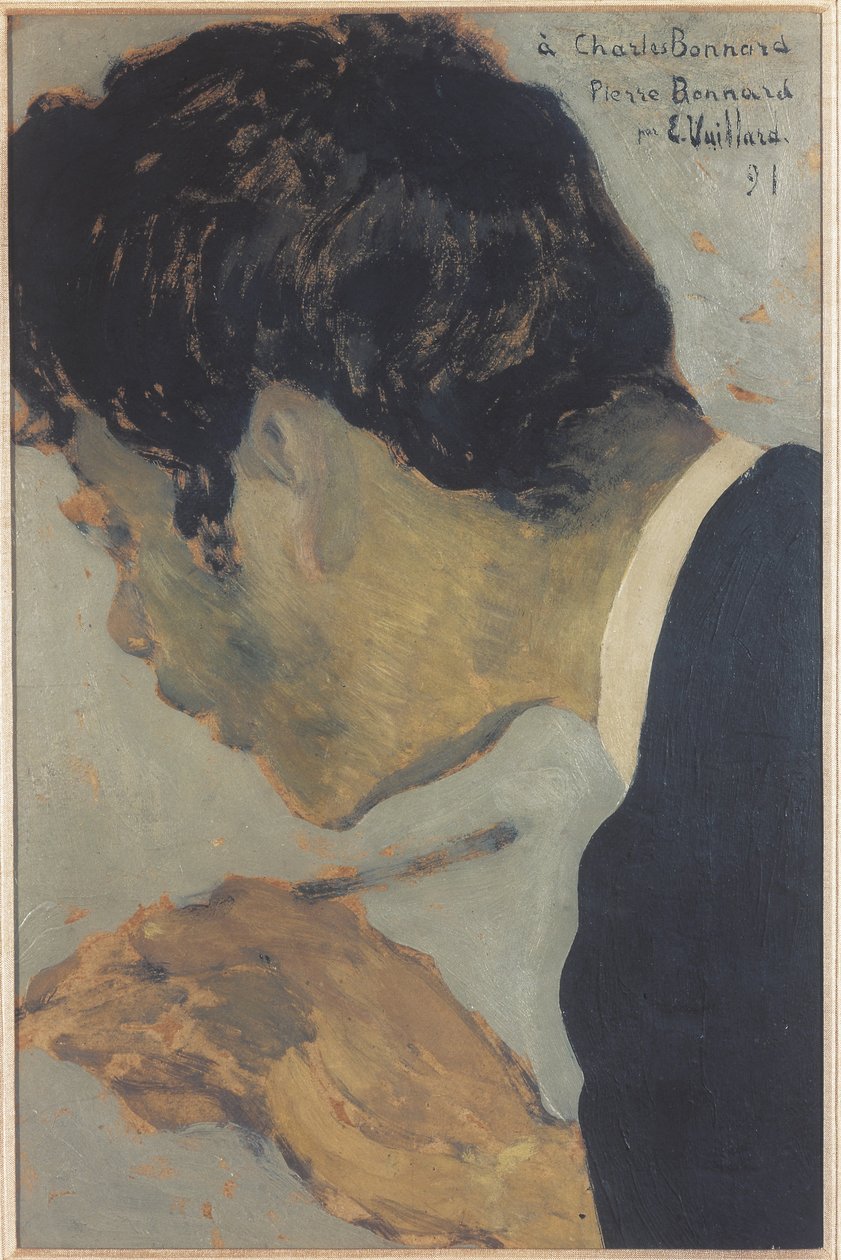Portrett av Pierre Bonnard 1867-1947, 1891 av Edouard Vuillard