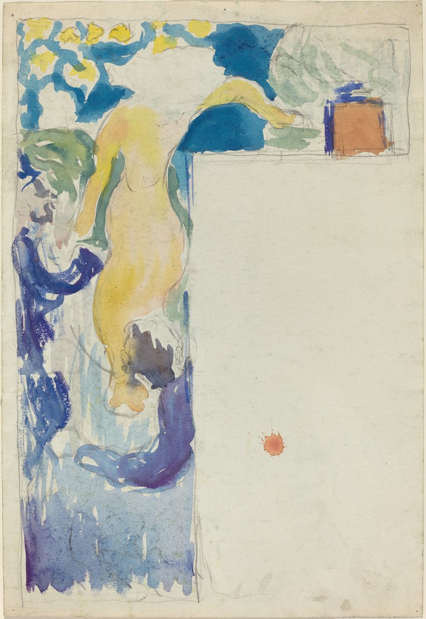 Programdesign for Théâtre Libre [recto] av Edouard Vuillard
