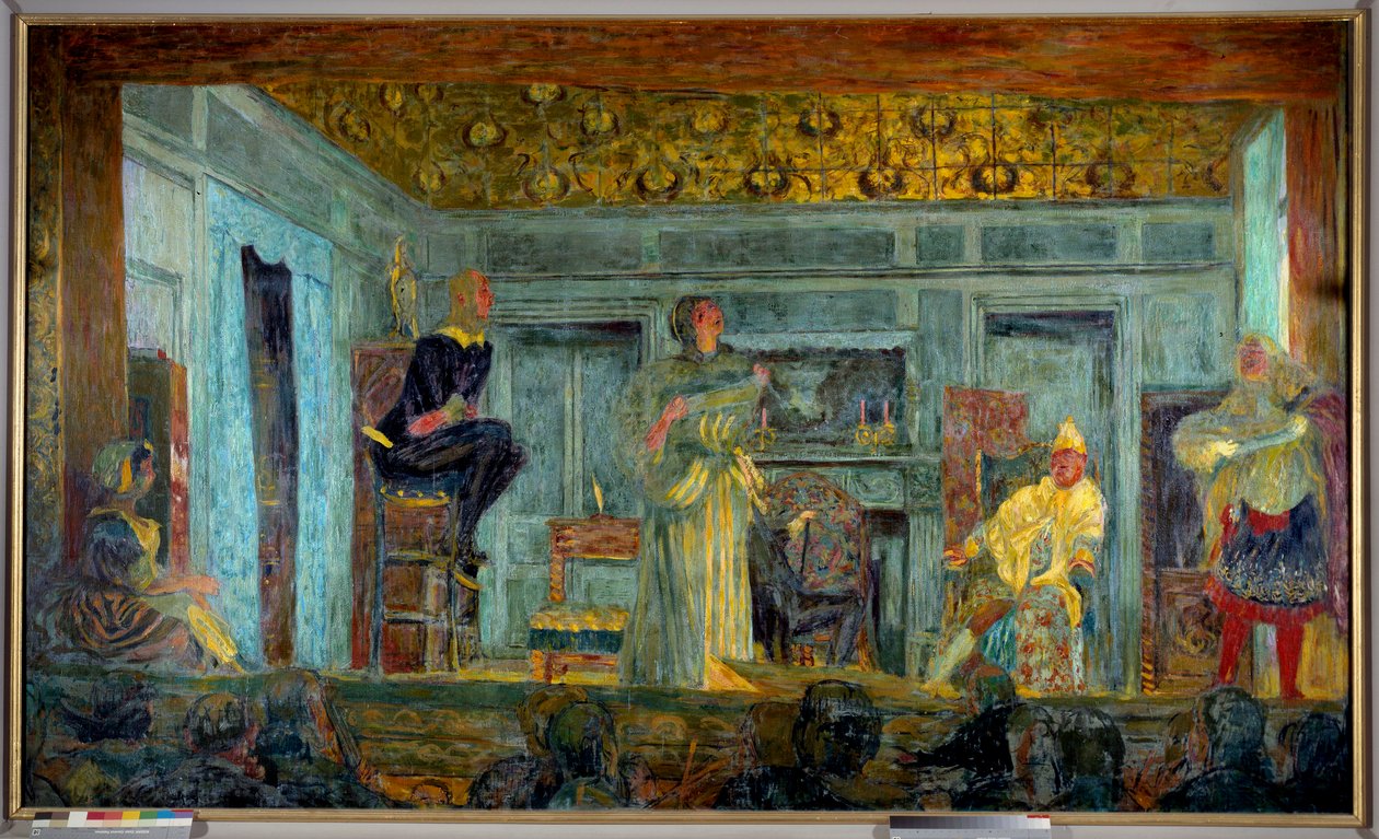 Representasjon av stykket "Den imaginære pasienten" av Jean Baptiste Poquelin dit Moliere (1622-1673) av Edouard Vuillard