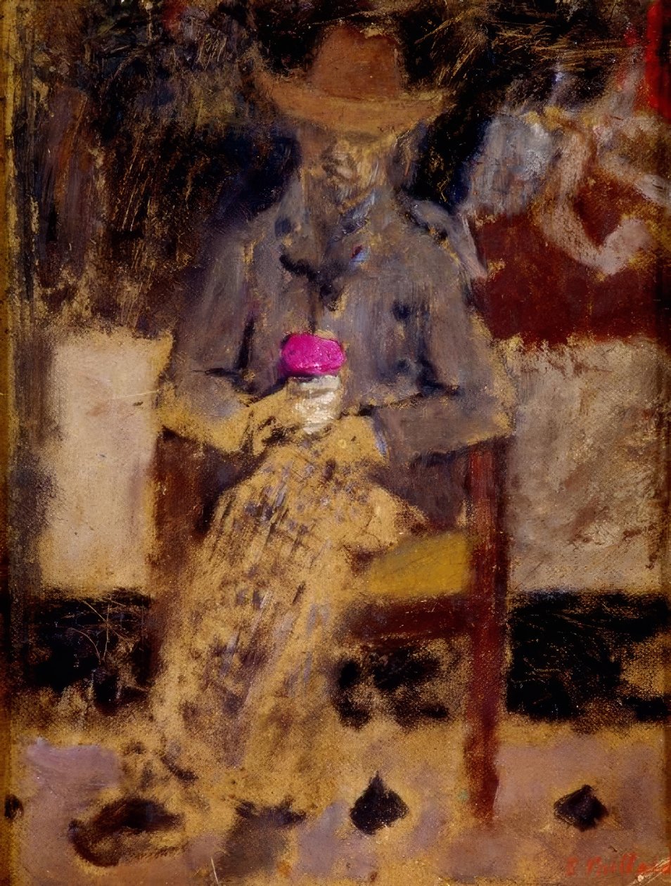 Retrato av Felix Vallotton av Edouard Vuillard
