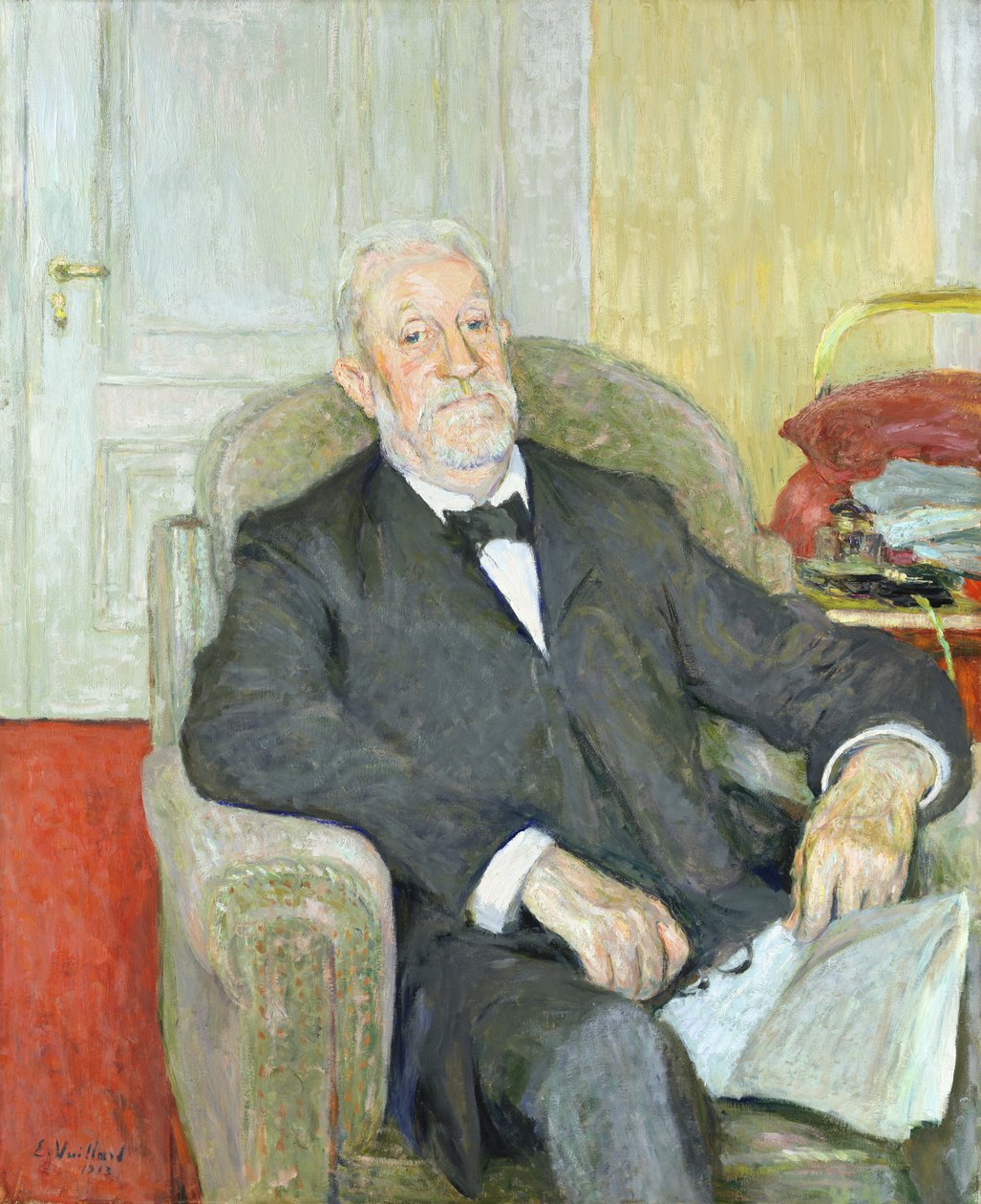 Senator Eduard Wilhelm Ludwig Heinrich Roscher (1838-1929) 1913 av Edouard Vuillard