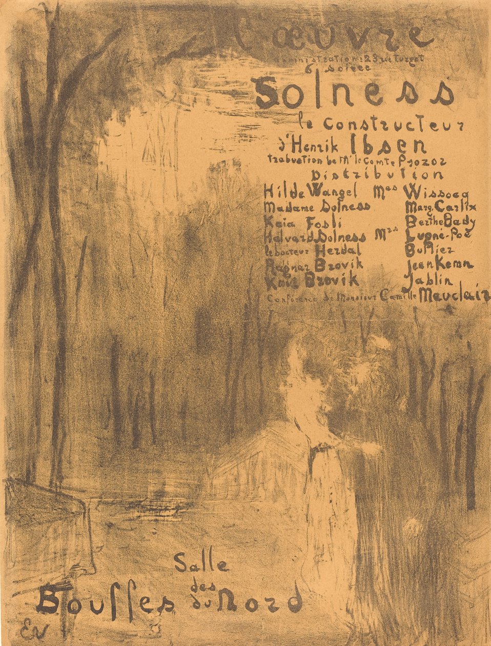 Byggmester Solness, 1894. av Edouard Vuillard