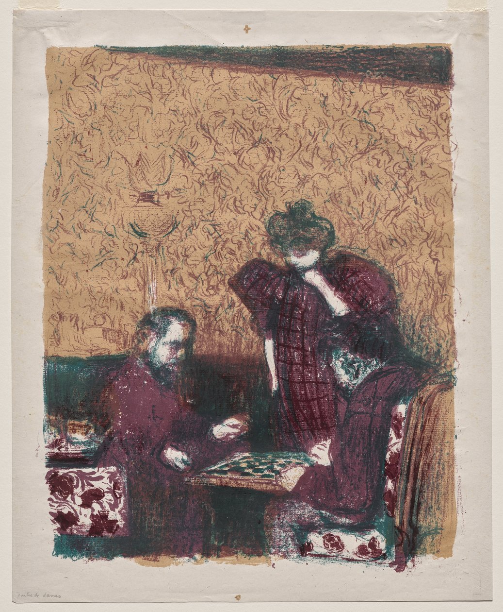Spillet dam av Edouard Vuillard