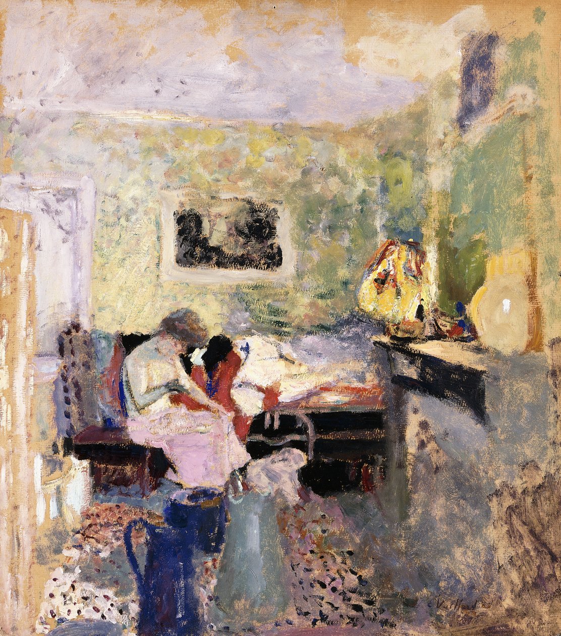 Det grønne soverommet, 1905 av Edouard Vuillard