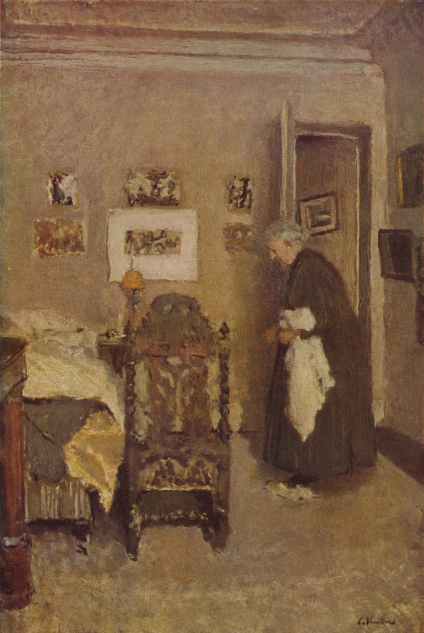 Husholdersken ca 1925, c1925, 1946 av Edouard Vuillard