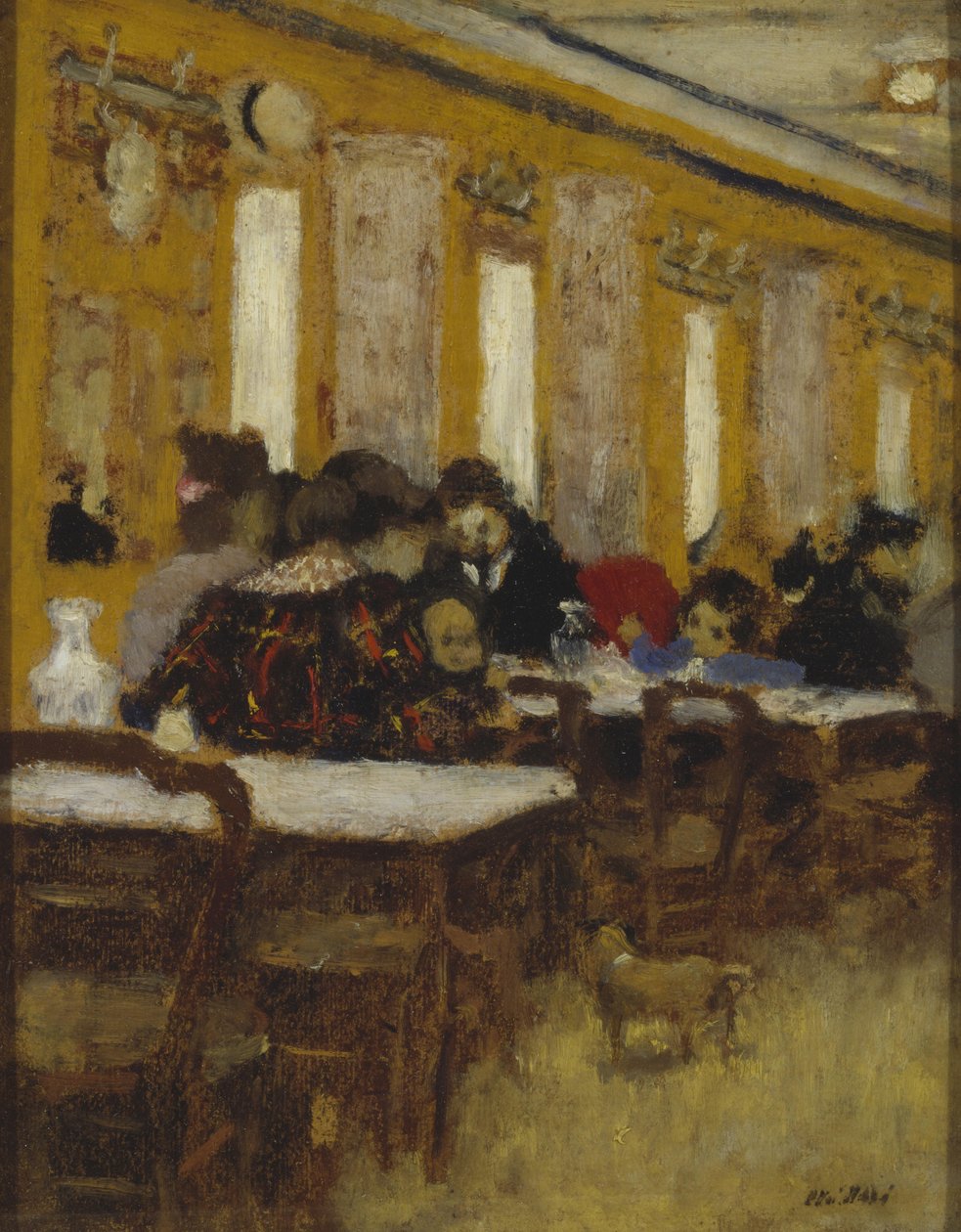 Den lille restauranten, ca. 1900-1901 av Edouard Vuillard
