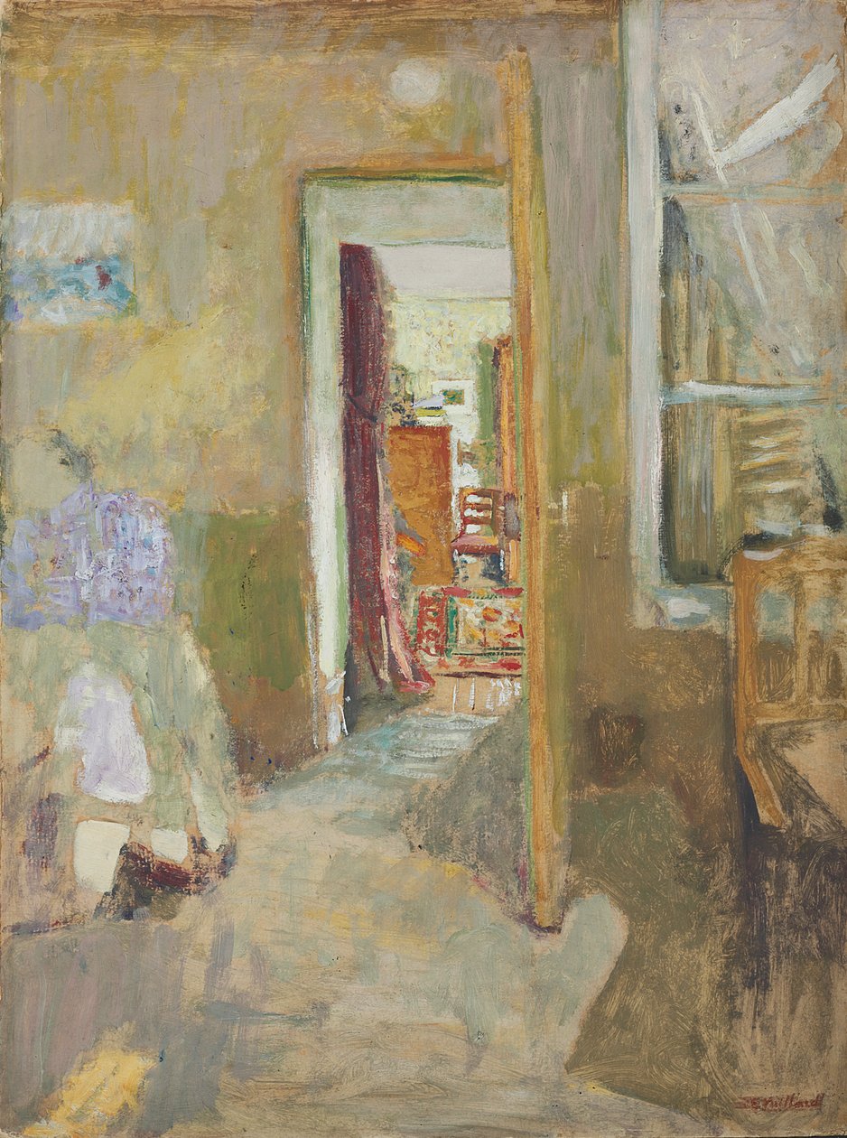 Den åpne døren, ca. 1902-1903 av Edouard Vuillard