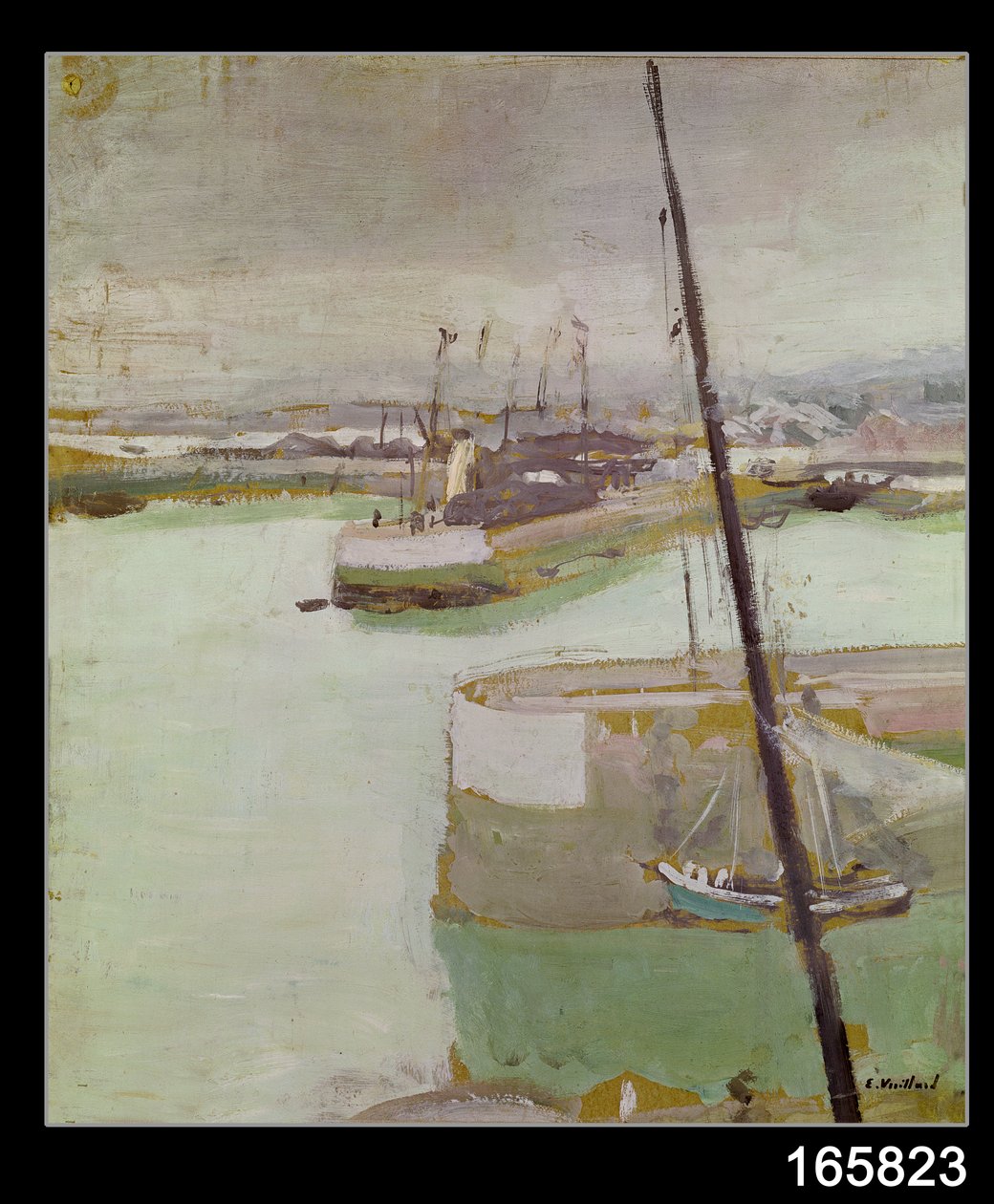 Havnen i Honfleur, 1919 av Edouard Vuillard