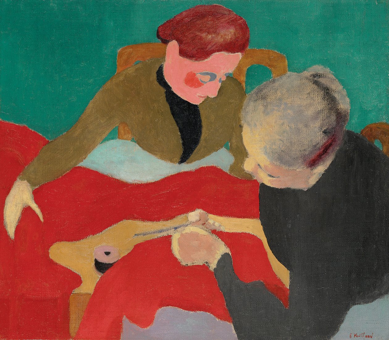 Sydamene; Les couturieres, 1890 av Edouard Vuillard