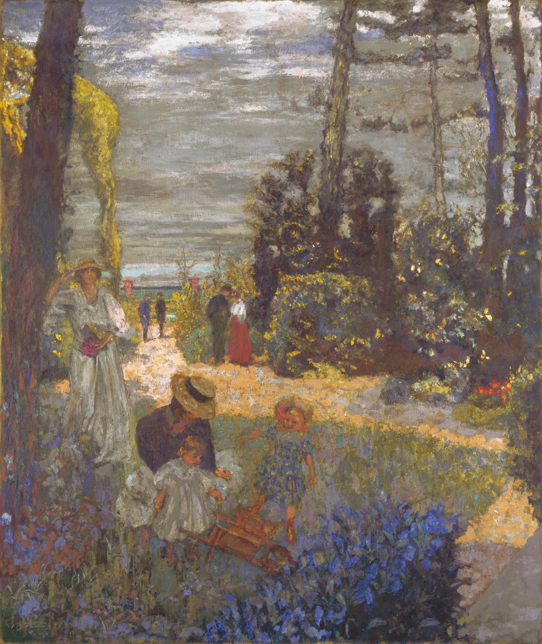 Terrassen ved Vasouy, hagen, 1901 av Edouard Vuillard