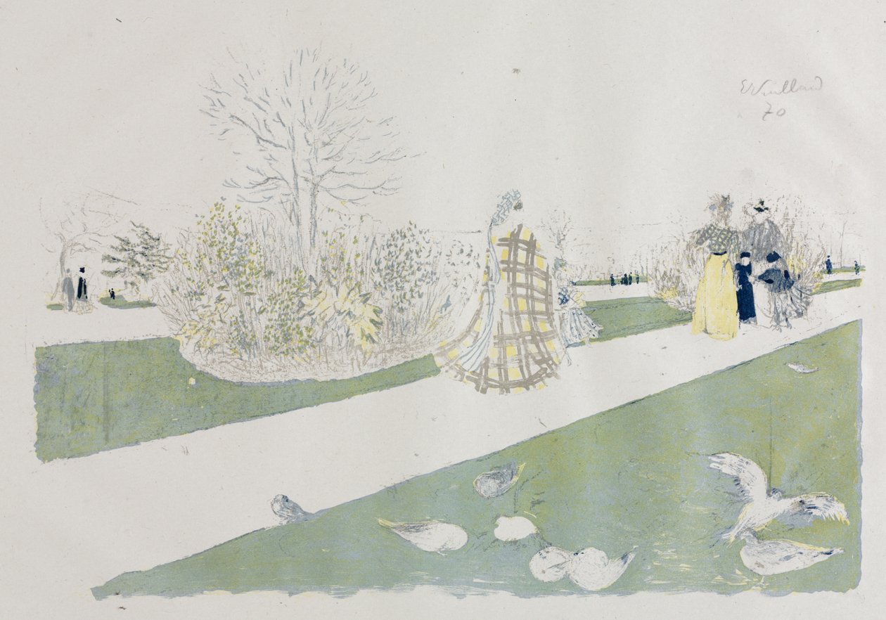 Tuileriehagen av Edouard Vuillard