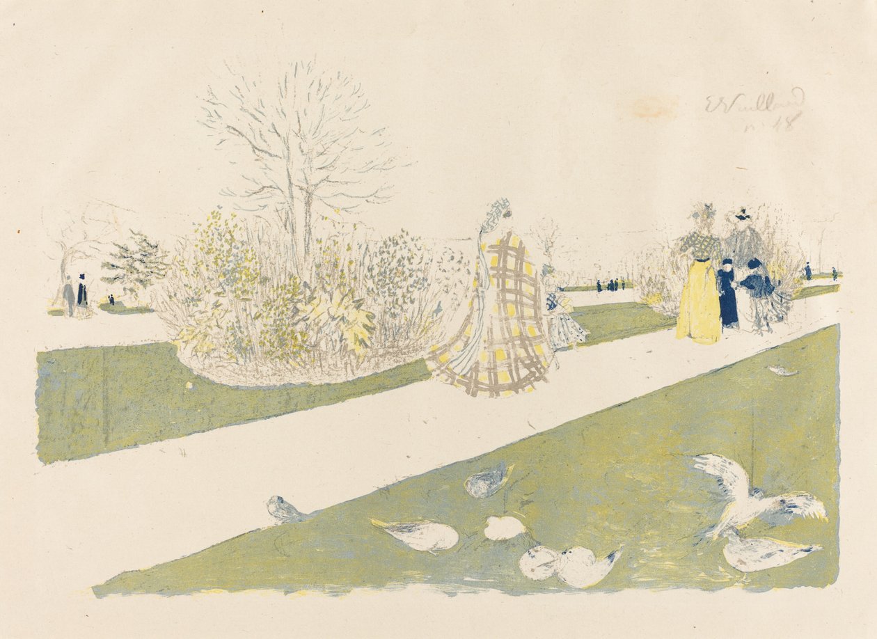 The Tuileries Garden The Tuileries Garden, utgitt 1896. av Edouard Vuillard