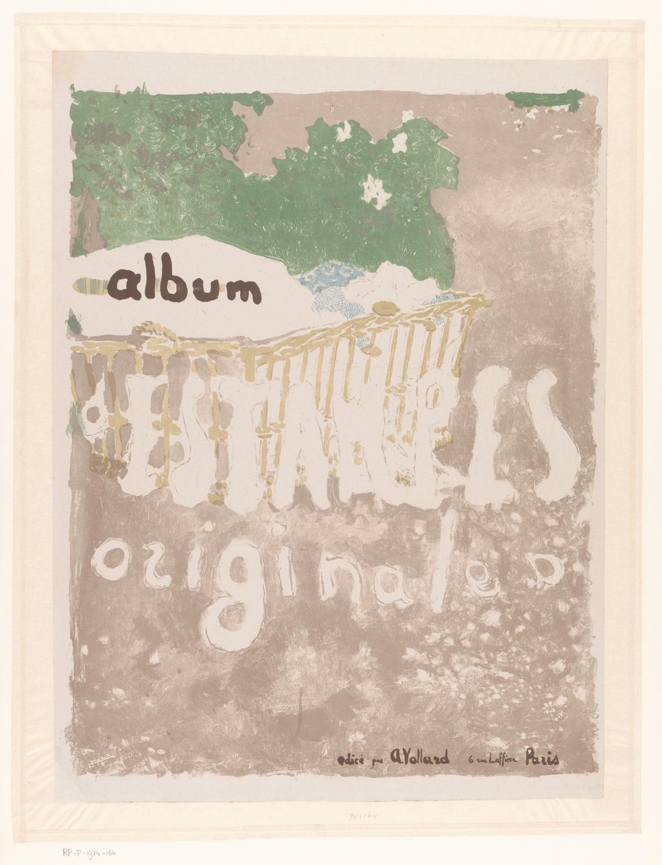 Titelprent voor: Albumet med originaltrykk fra Vollard-galleriet, vol. 2 Album med originaltrykk (tittel på objekt) av Edouard Vuillard