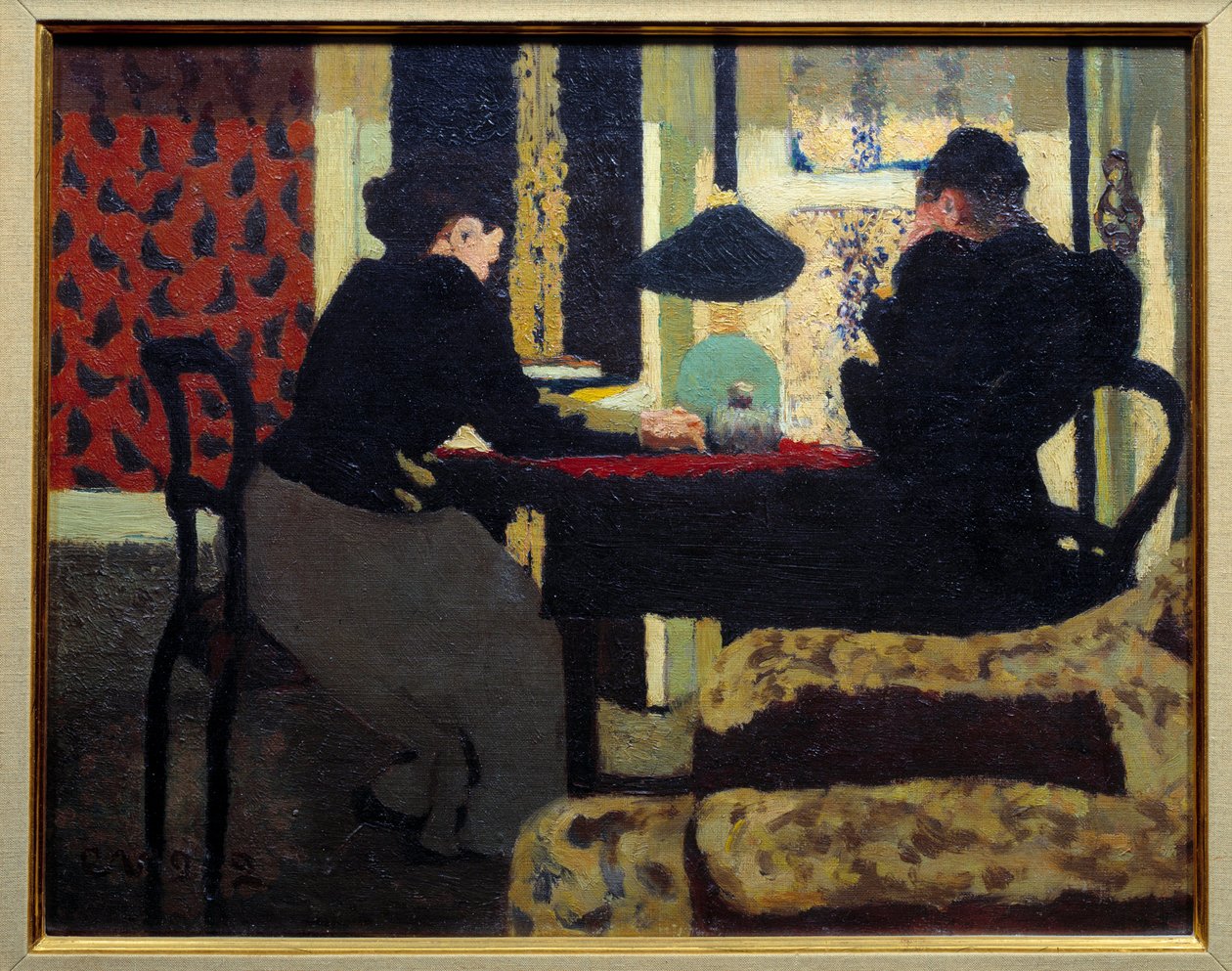 To kvinner under lampen av Edouard Vuillard