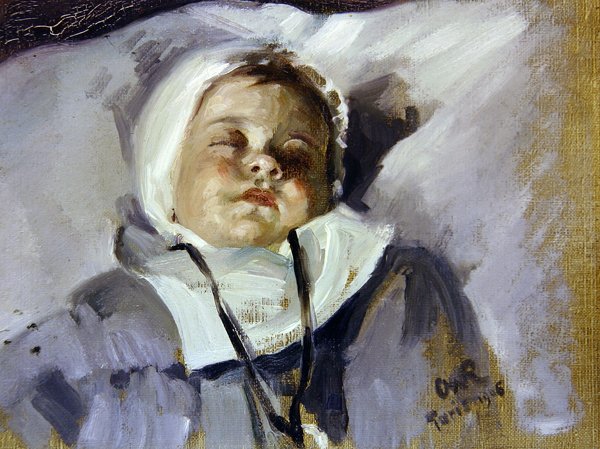 Sovende barn av Henry Charles Fehr