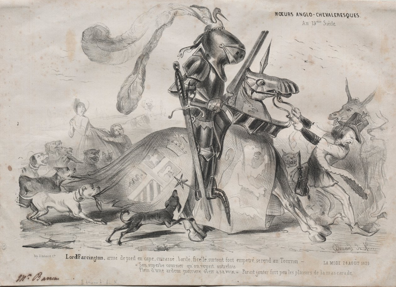 Anglo-Chivalric Maners, 1839. av Edouard de N___