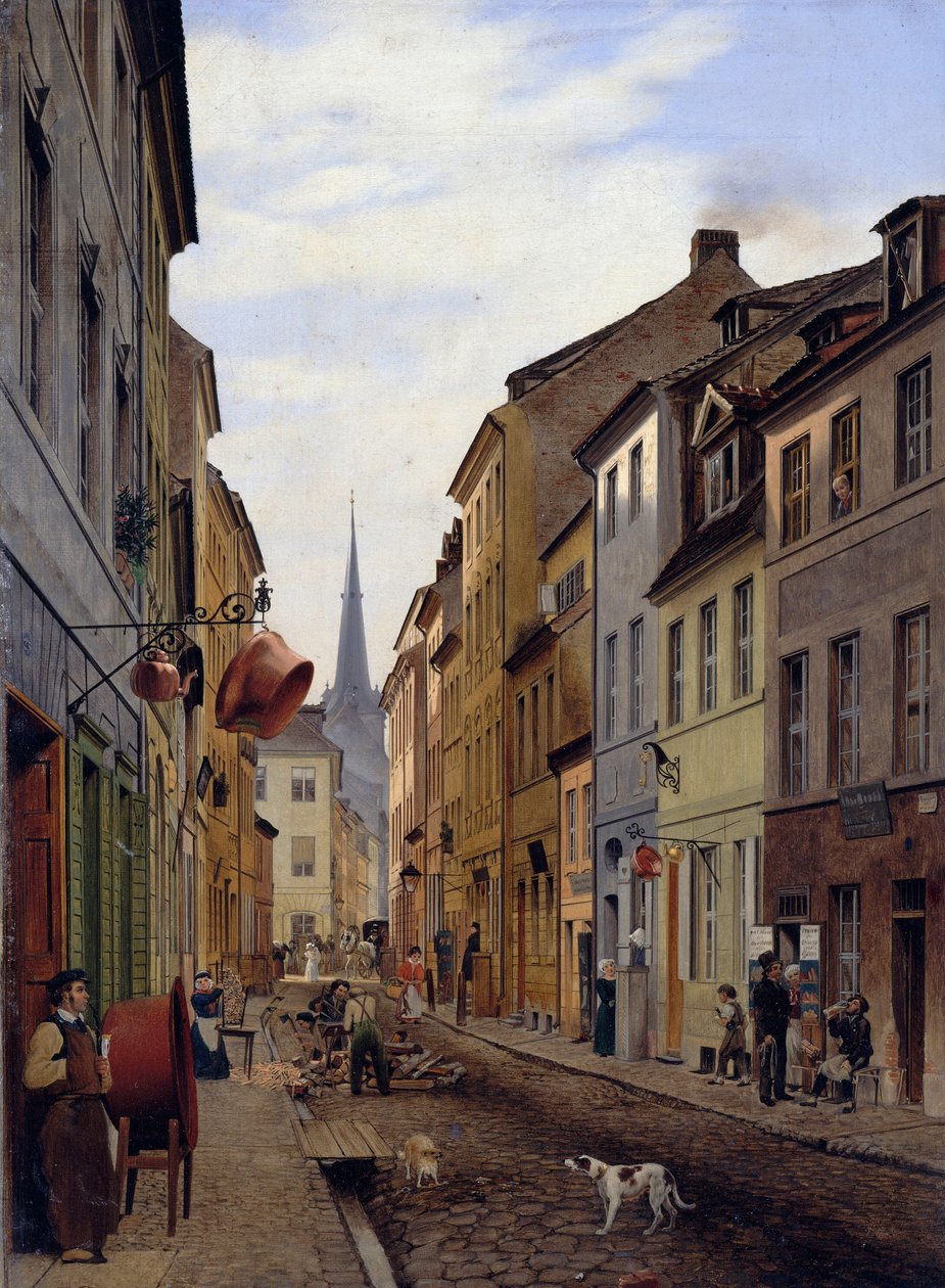 The Parochialstrae av Eduard Gaertner