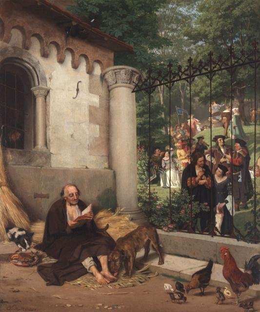 Lazarus og den rike mannen av Eduard Karl Franz von Gebhardt