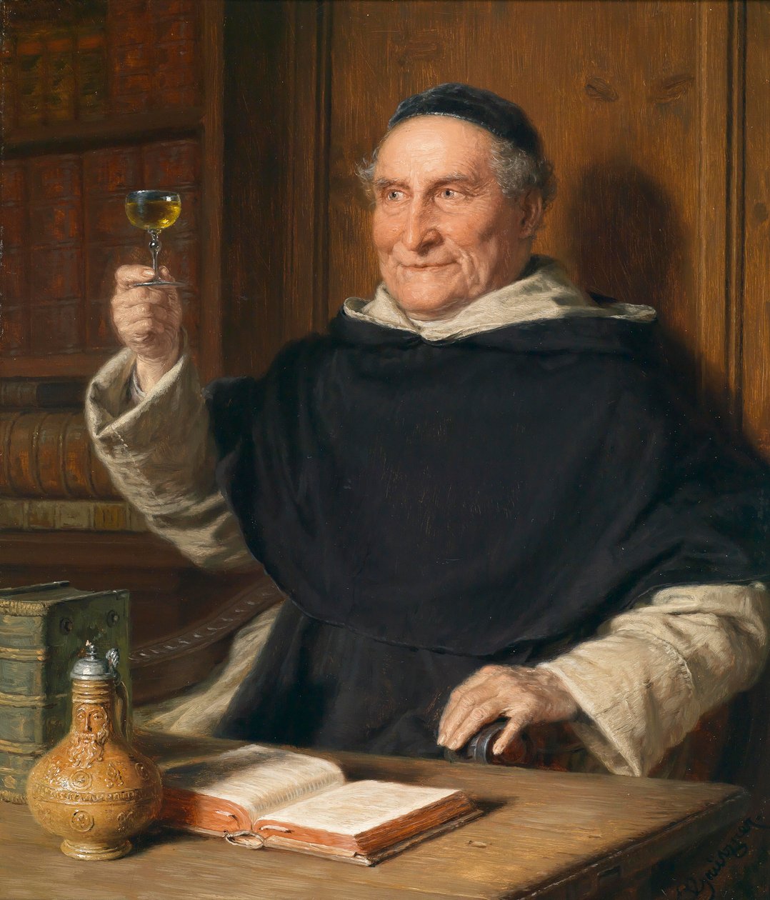 Eduard Grützner I studien av Eduard von Grutzner