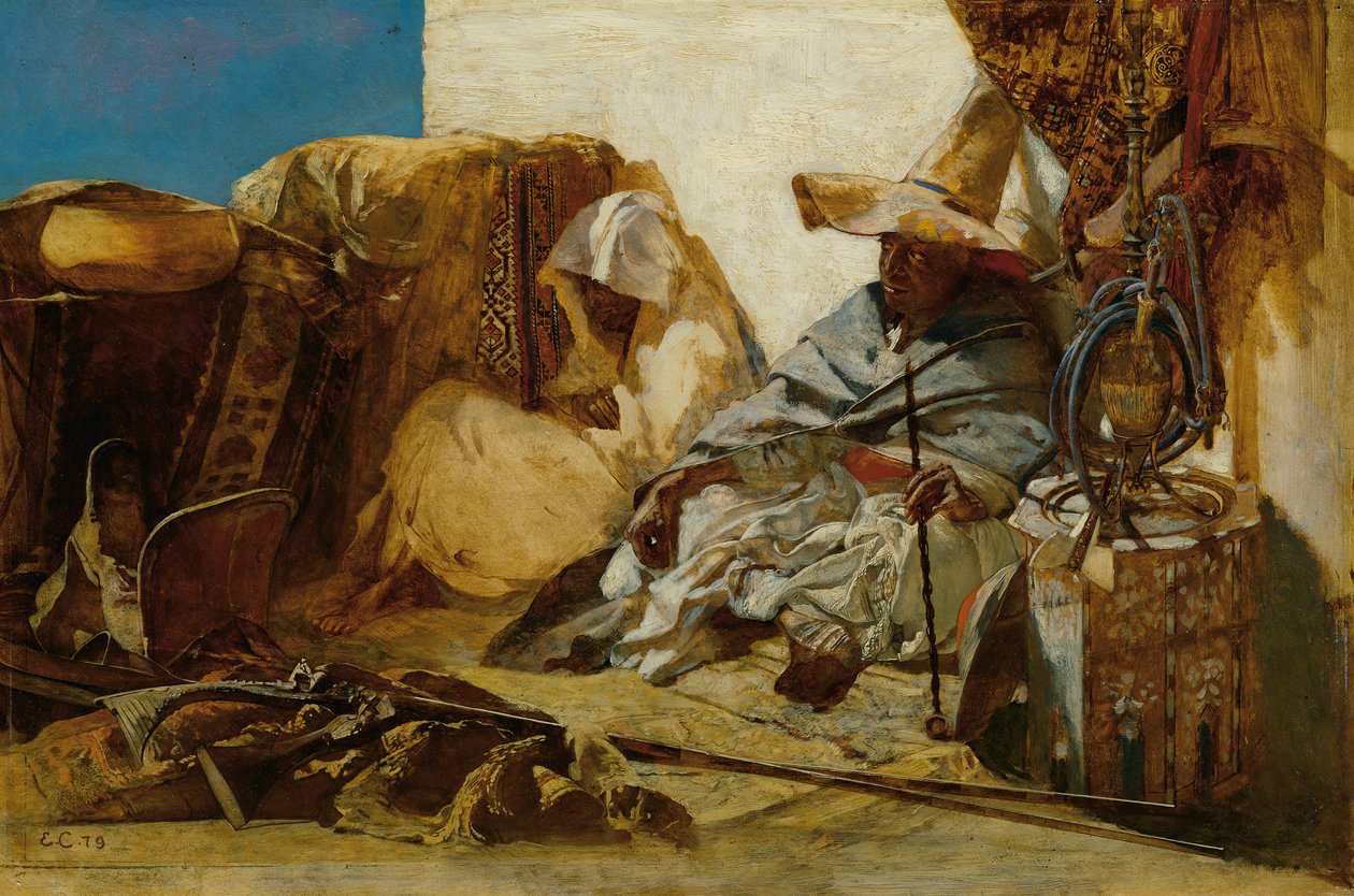 Orientalsk teppeforhandler av Eduard Charlemont