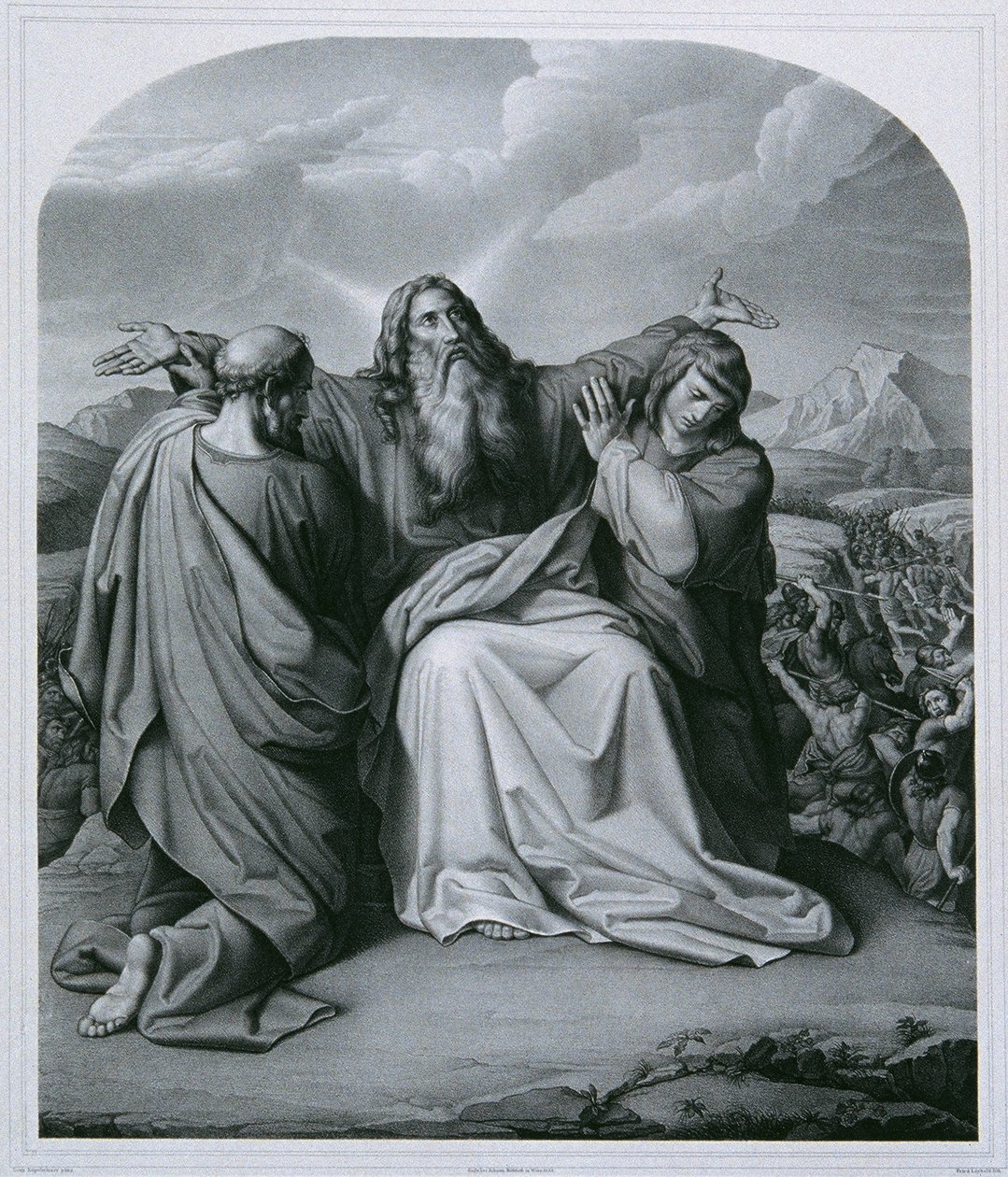 Moses ber om seier av Eduard Friedrich Leybold