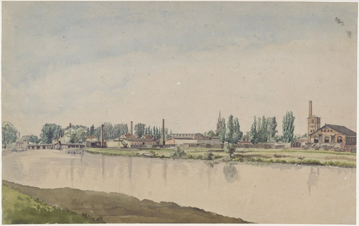 Borsig-verkene i Moabit av Eduard Gaertner