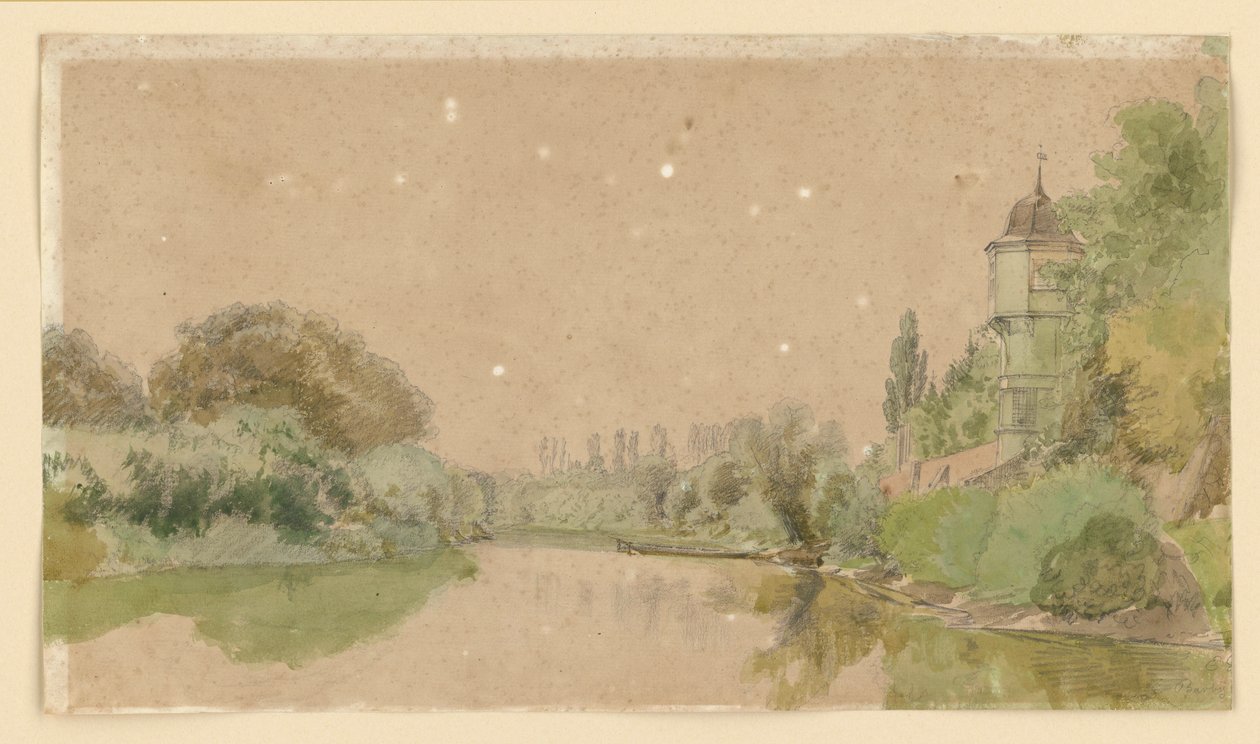 Elben ved Barby av Eduard Gaertner