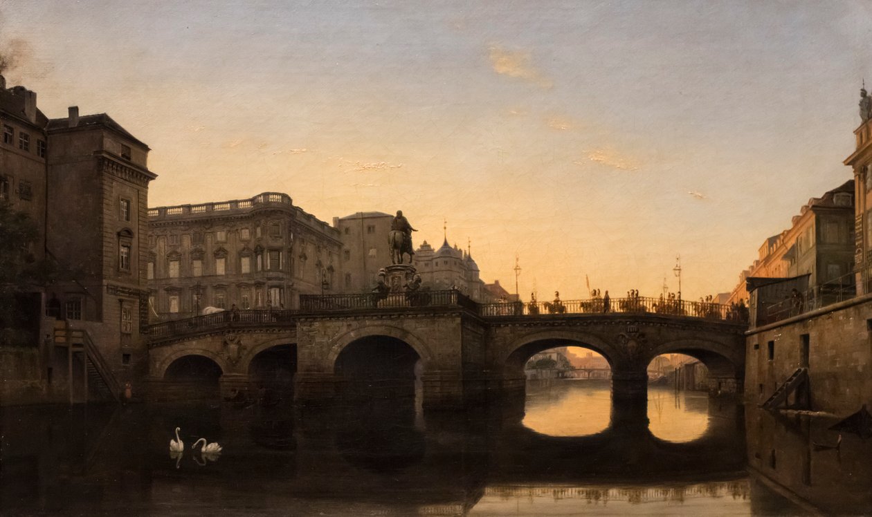 Den lange broen i Berlin av Eduard Gaertner
