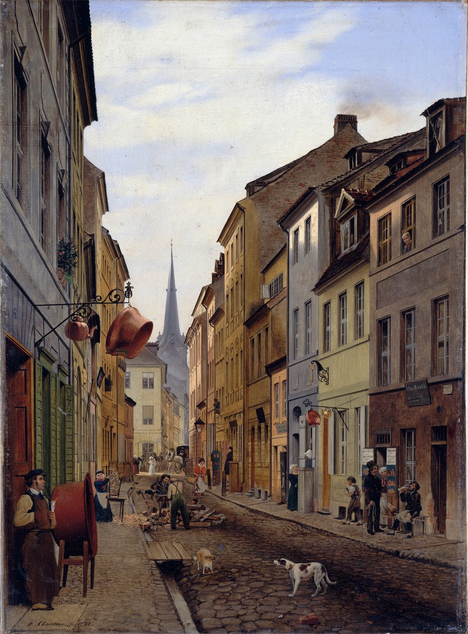 Parochialstraße av Eduard Gaertner