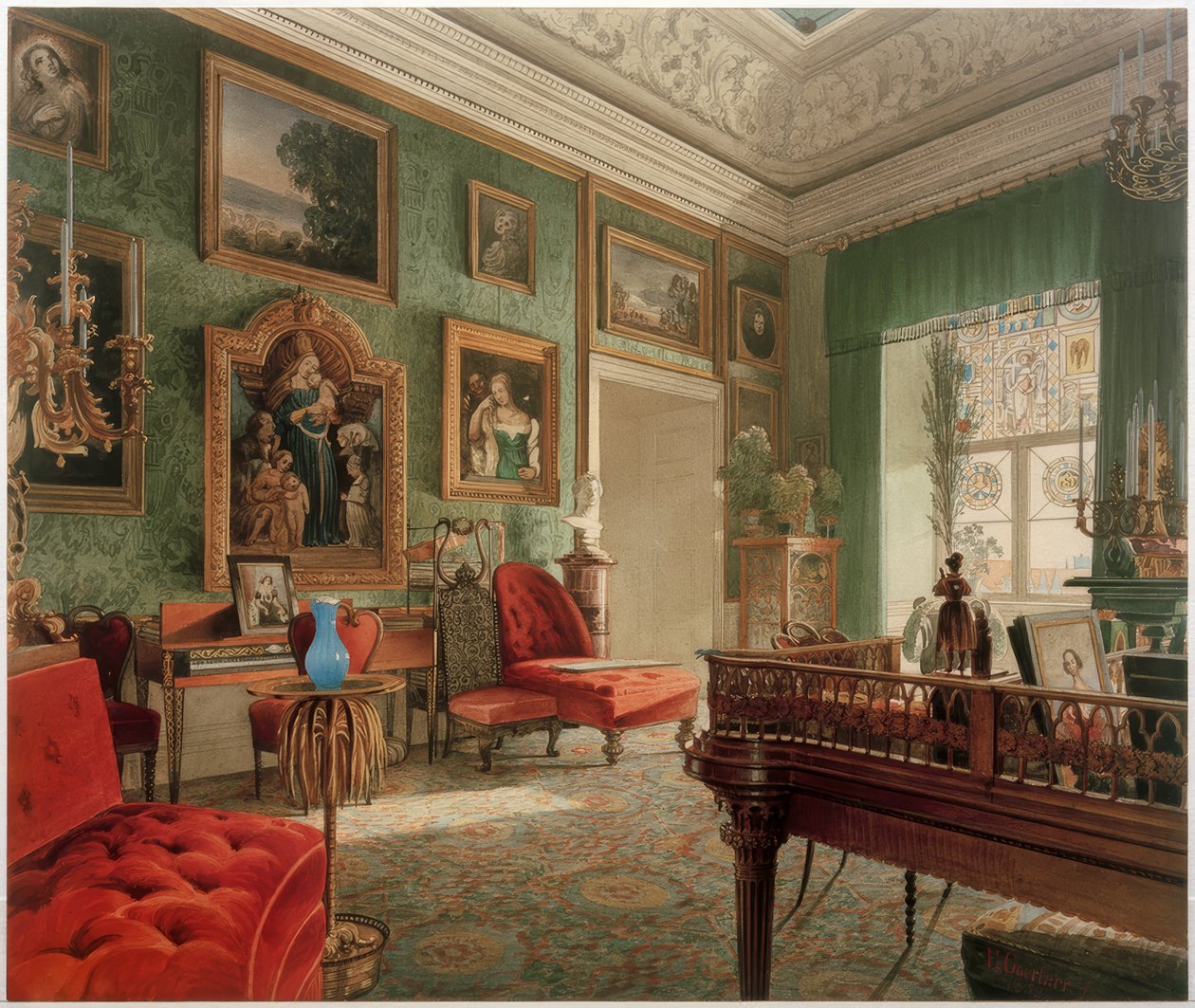 Grønt rom i Berlin-palasset av Johann Philipp Eduard Gartner