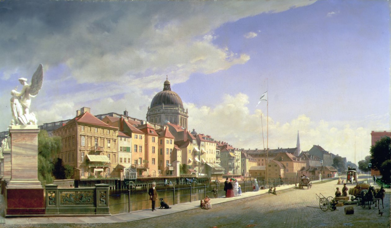Slottsfrihet fra Schlossbruecke, Berlin av Eduard Gärtner