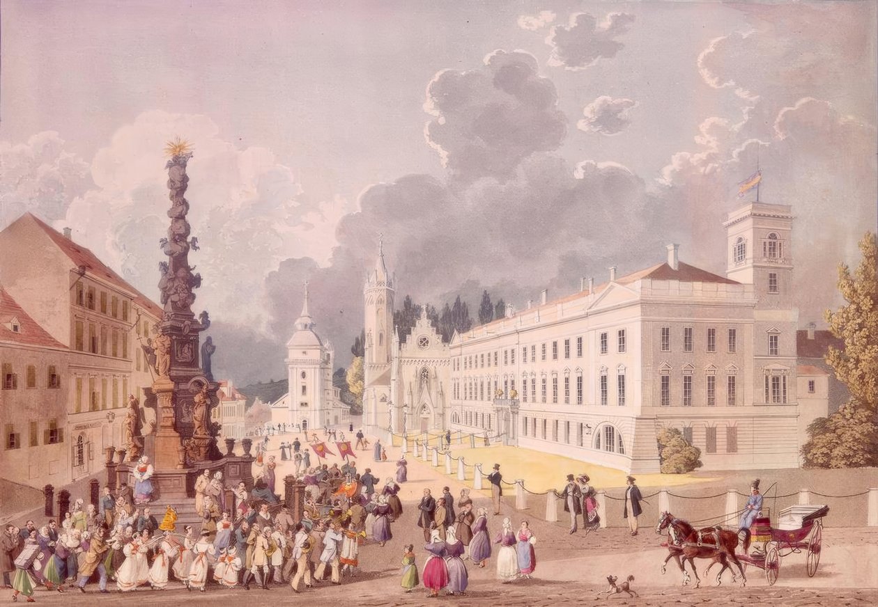 Hochfürstl. Slottet på Schlossplatz av Eduard Gurk