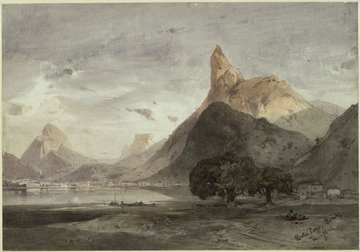 Botafogo i Rio de Janeiro av Eduard Hildebrandt