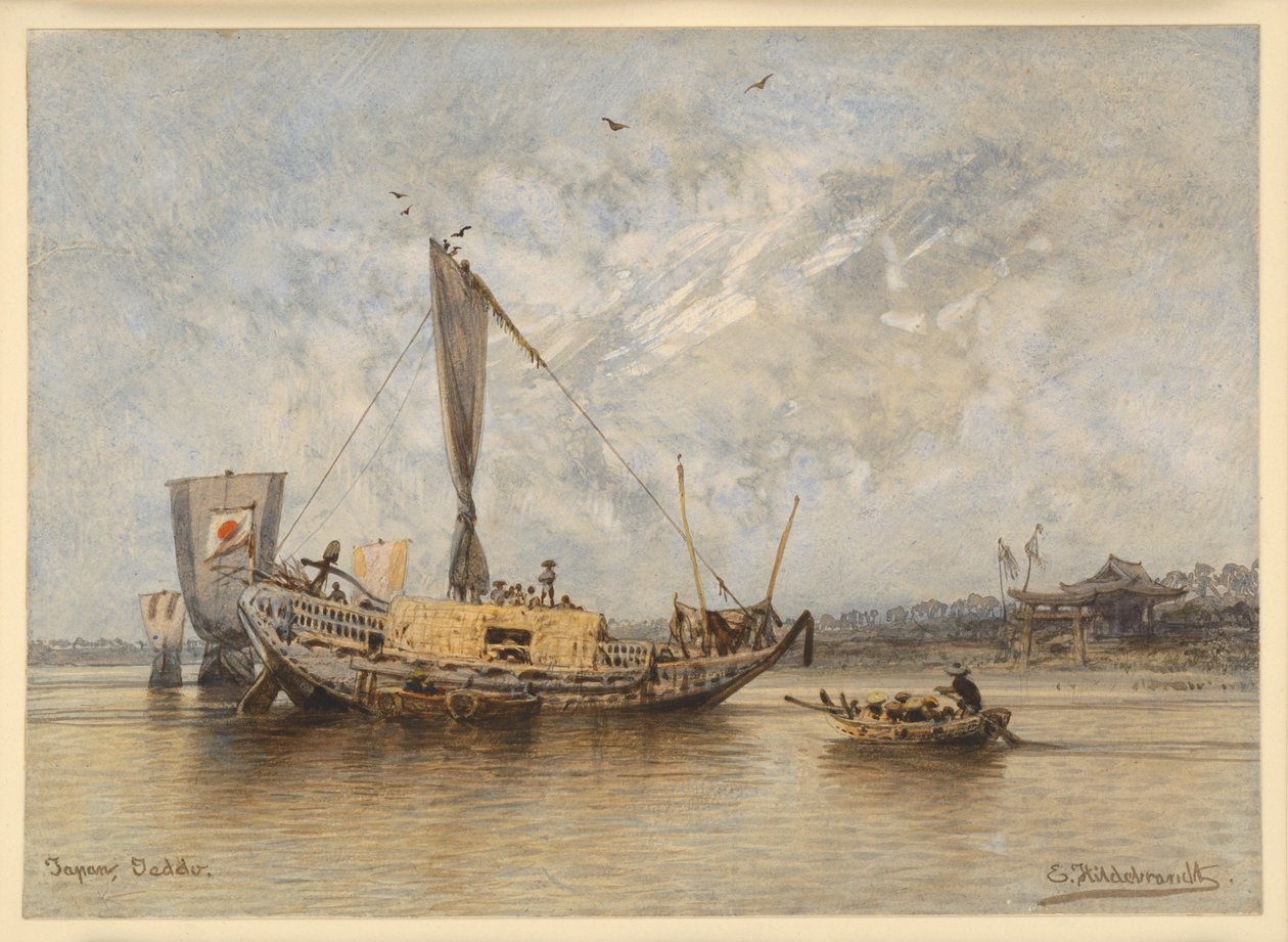 Junk ved Edo av Eduard Hildebrandt